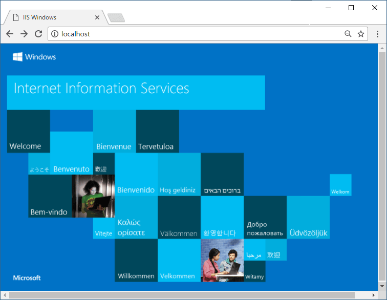 IISのデフォルト頁